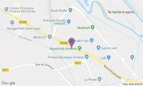 Localisation Crédit Agricole Agence d