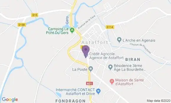 Localisation Crédit Agricole Agence d