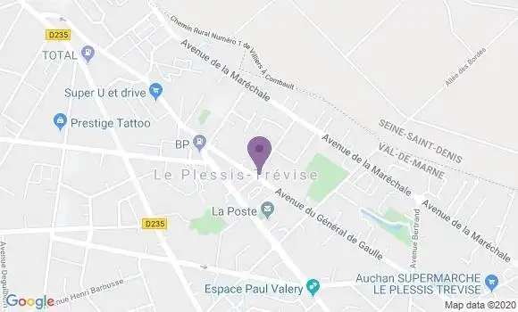 Localisation LCL Agence de Le Plessis Trévise