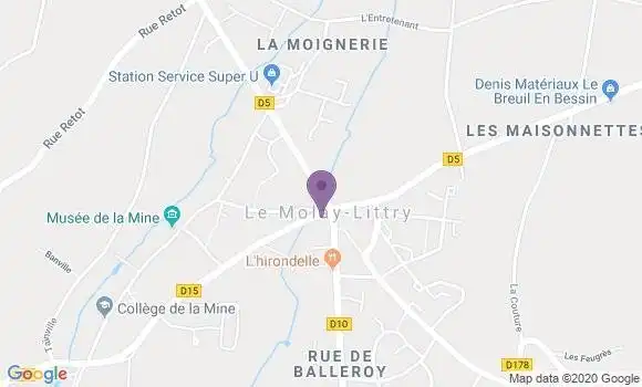 Localisation Crédit Agricole Agence de Le Molay Littry