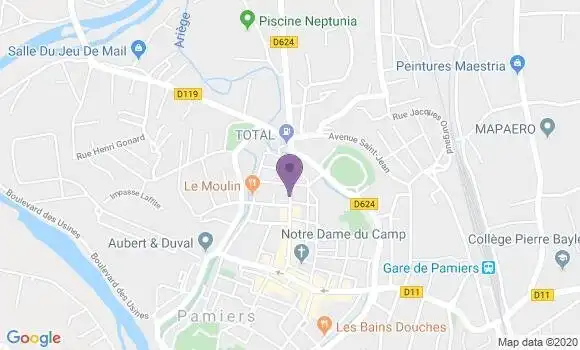 Localisation LCL Agence de Pamiers
