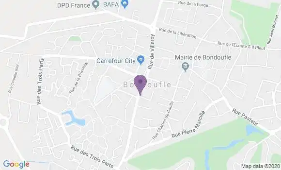 Localisation LCL Agence de Bondoufle