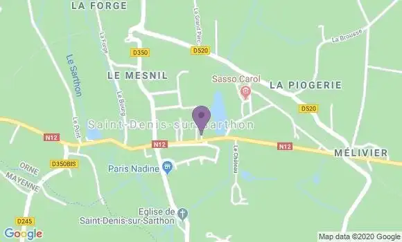 Localisation Crédit Agricole Agence de Saint Pierre des Nids