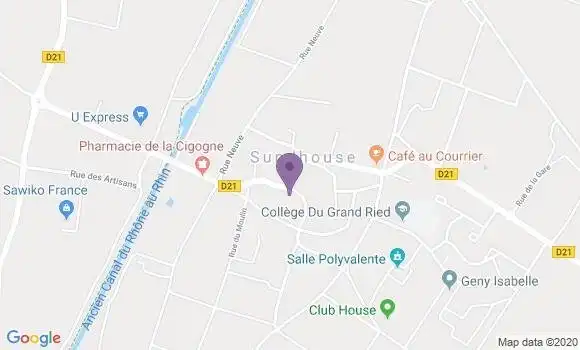Localisation Crédit Agricole Agence de Sundhouse