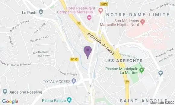 Localisation LCL Agence de Marseille Saint Antoine