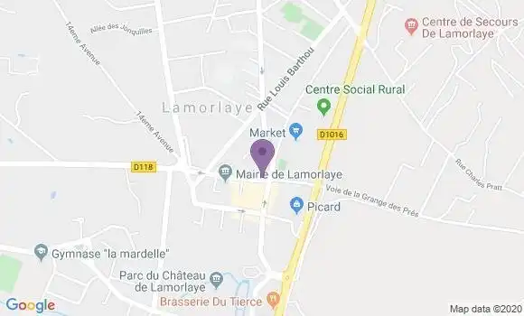 Localisation Crédit Agricole Agence de Lamorlaye