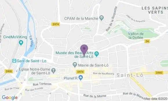 Localisation Crédit Agricole Agence de Saint Lô Entreprises