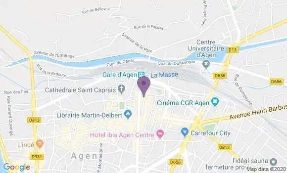 Localisation Crédit Agricole Agence d