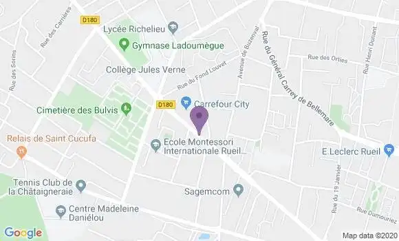 Localisation LCL Agence de Rueil Malmaison Buzenval
