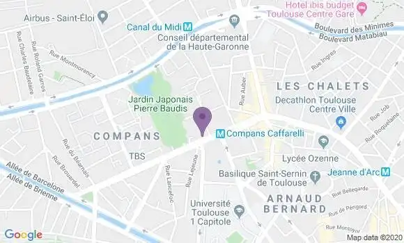 Localisation Crédit Agricole Agence de Toulouse Habitat Conseil