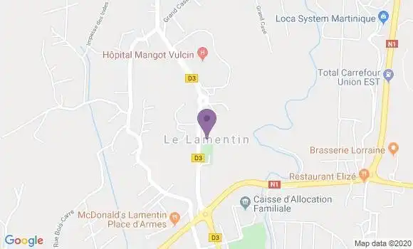 Localisation Crédit Agricole Agence de Le Lamentin la Galléria