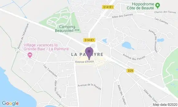 Localisation Crédit Agricole Agence de Les Mathes La Palmyre
