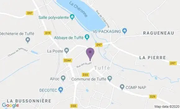 Localisation Crédit Agricole Agence de Tuffé