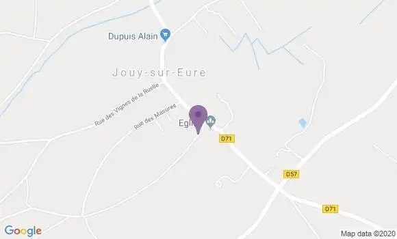 Localisation Crédit Agricole Agence de Jouy