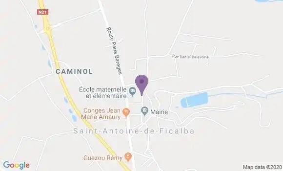Localisation Crédit Agricole Agence de Laroque Timbaut