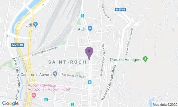 Localisation Crédit Agricole Agence de Nice Saint Roch