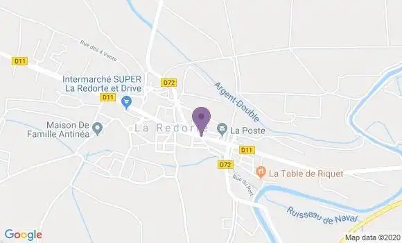 Localisation Crédit Agricole Agence de La Redorte