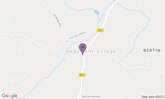 Localisation Crédit Agricole Agence de Montrésor