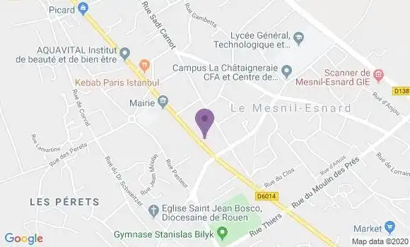 Localisation Crédit Agricole Agence de Mesnil Esnard
