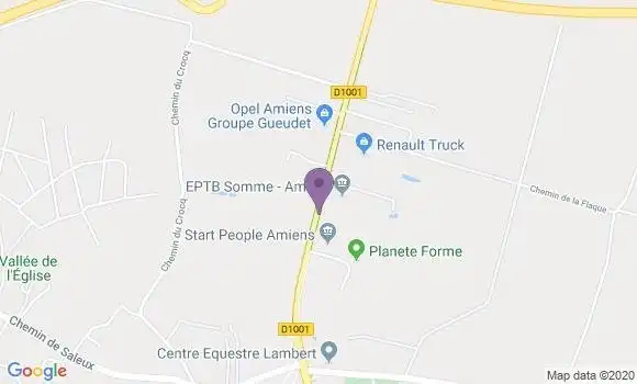 Localisation LCL Agence de Dury les Amiens