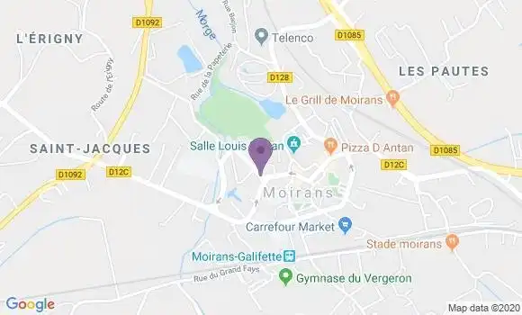 Localisation Crédit Agricole Agence de Moirans