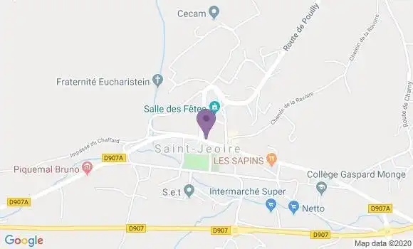 Localisation Crédit Agricole Agence de Saint Jeoire en Faucigny