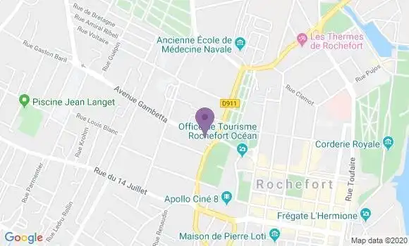 Localisation Crédit Agricole Agence de Rochefort Banque Privée
