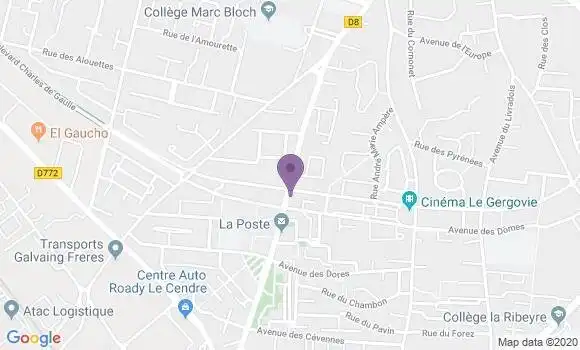 Localisation Crédit Agricole Agence de Cournon d