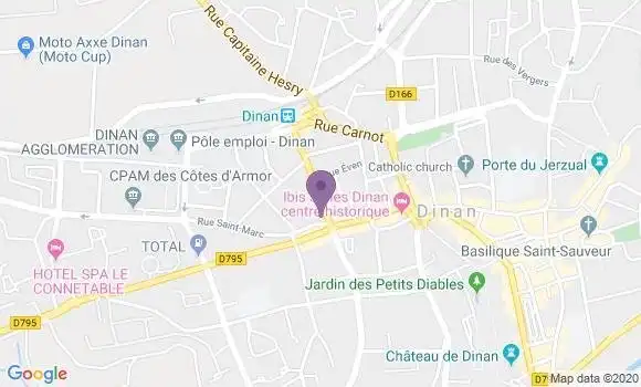 Localisation Crédit Agricole Agence de Dinan