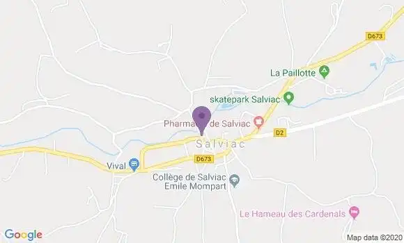 Localisation Crédit Agricole Agence de Salviac