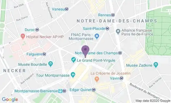 Localisation LCL Agence de Paris Rennes 1