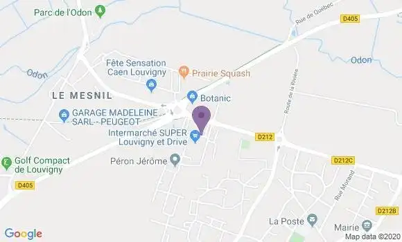 Localisation Crédit Agricole Agence de Louvigny
