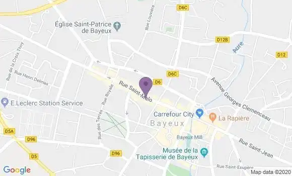 Localisation Société Générale Agence de Bayeux