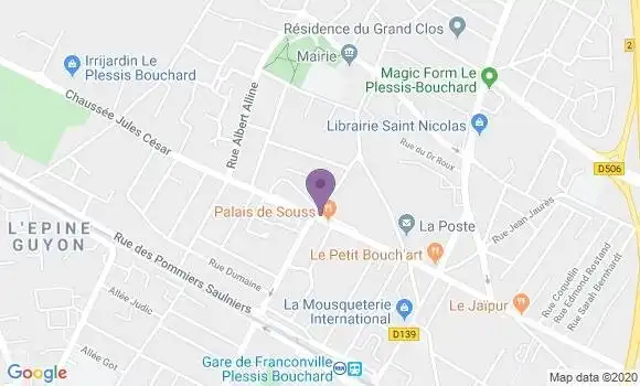 Localisation LCL Agence de Le Plessis Bouchard