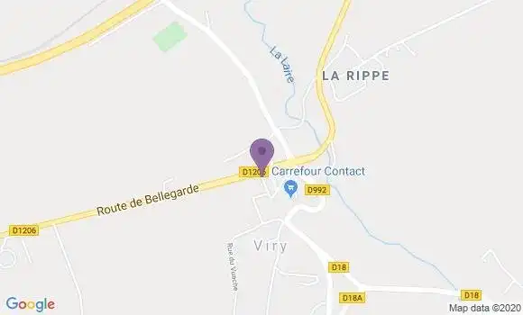Localisation Crédit Agricole Agence de Viry