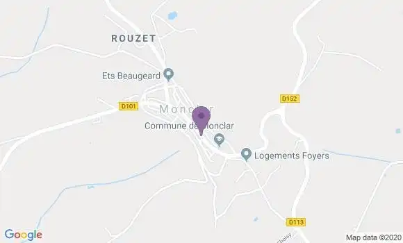 Localisation Crédit Agricole Agence de Monclar