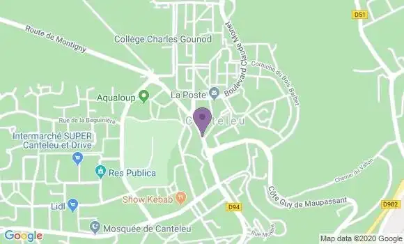 Localisation Crédit Agricole Agence de Canteleu