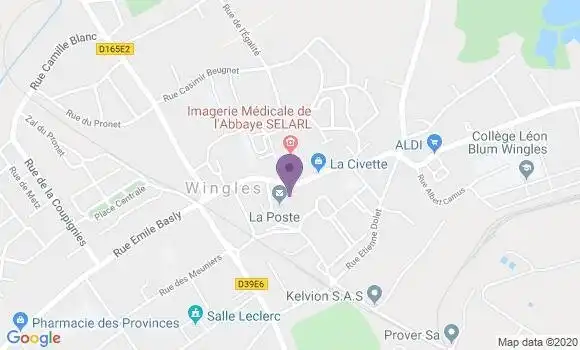 Localisation Crédit Agricole Agence de Wingles