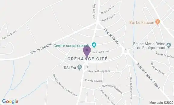 Localisation Crédit Agricole Agence de Créhange