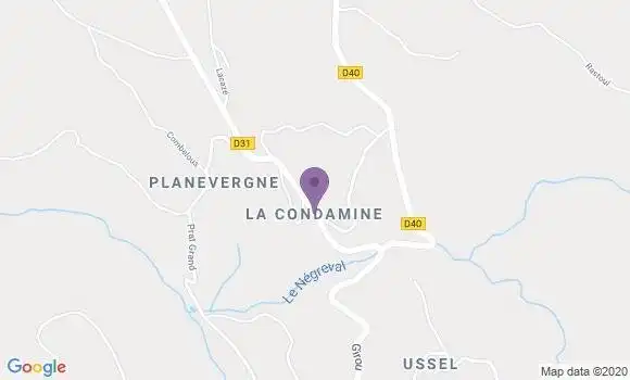 Localisation Crédit Agricole Agence de Sousceyrac