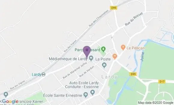 Localisation Crédit Agricole Agence de Lardy