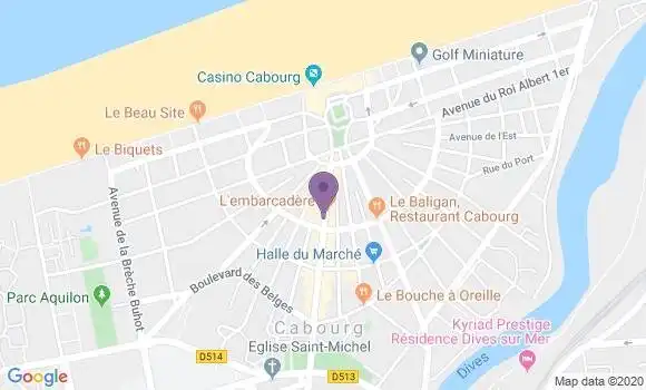 Localisation Société Générale Agence de Cabourg
