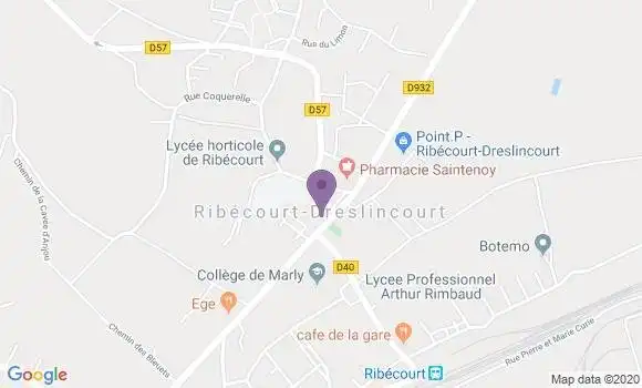 Localisation LCL Agence de Ribecourt