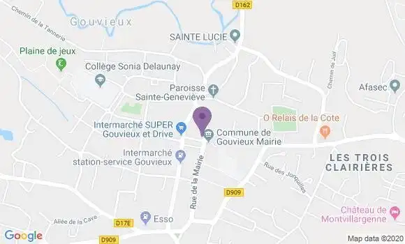 Localisation Crédit Agricole Agence de Gouvieux