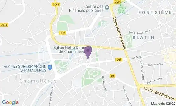 Localisation Crédit Agricole Agence de Chamalières Lufbery