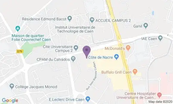 Localisation Société Générale Agence de Caen
