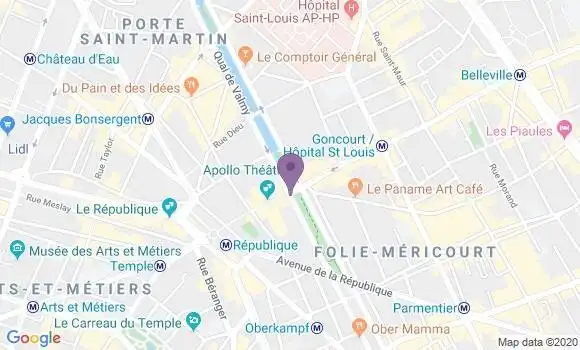 Localisation LCL Agence de Paris Jules Ferry