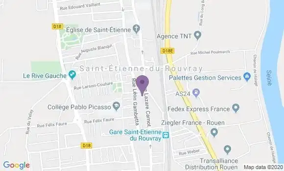 Localisation Crédit Agricole Agence de Saint Etienne du Rouvray