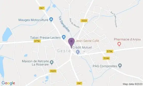 Localisation Crédit Agricole Agence de Geste