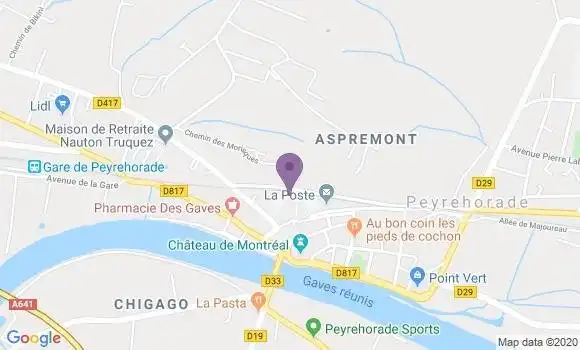 Localisation LCL Agence de Peyrehorade